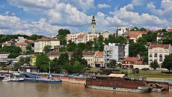 Reka Sava i panoramski pogled na Beograd
