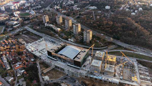 Železnička stanica Beograd Centar (Prokop), panorama